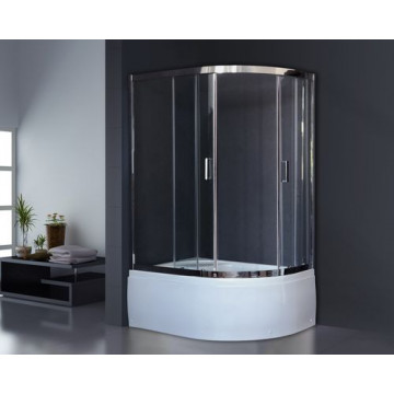 Душевой угол Royal Bath RB8120BK-T-CH-L (прозрачное) левый